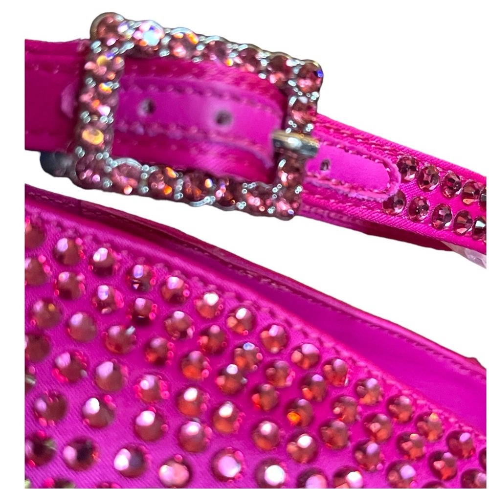 Antonio Melani Pink Rhinestone Women's Shoes - Picture 4 of 10
